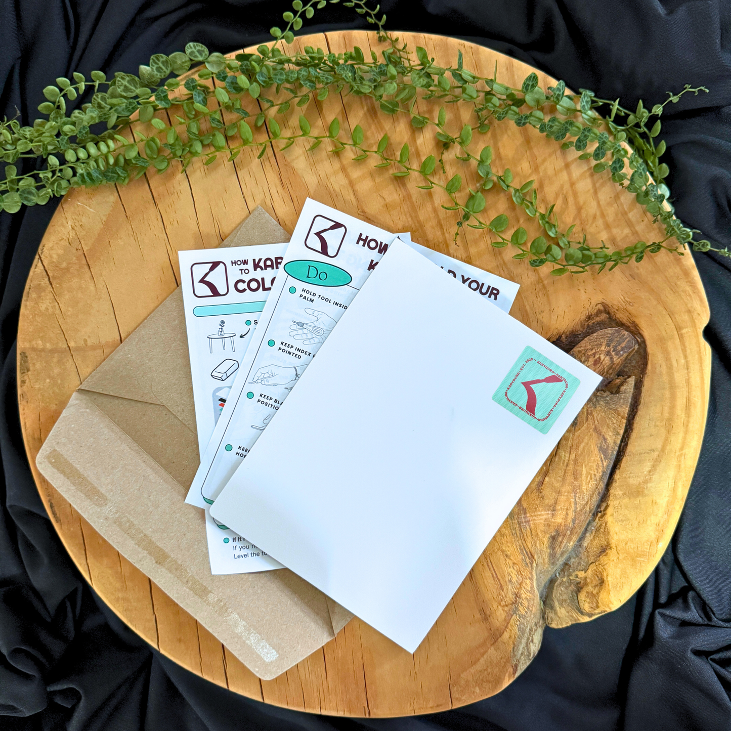 A6 Karving Kanvas Envelope