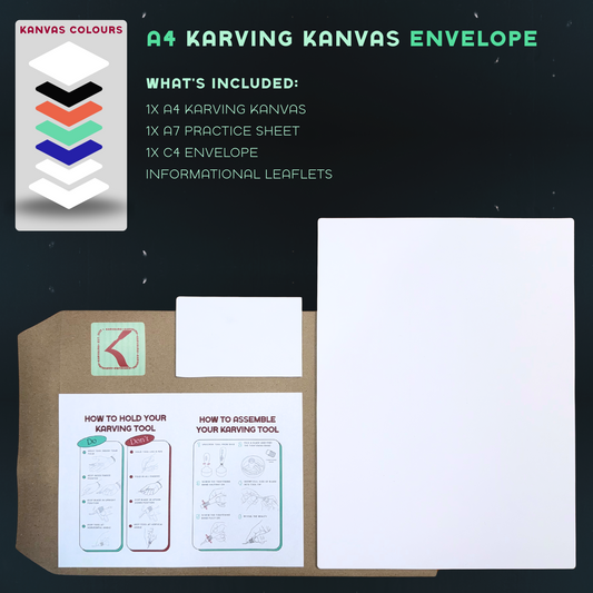A4 Karving Kanvas Envelope